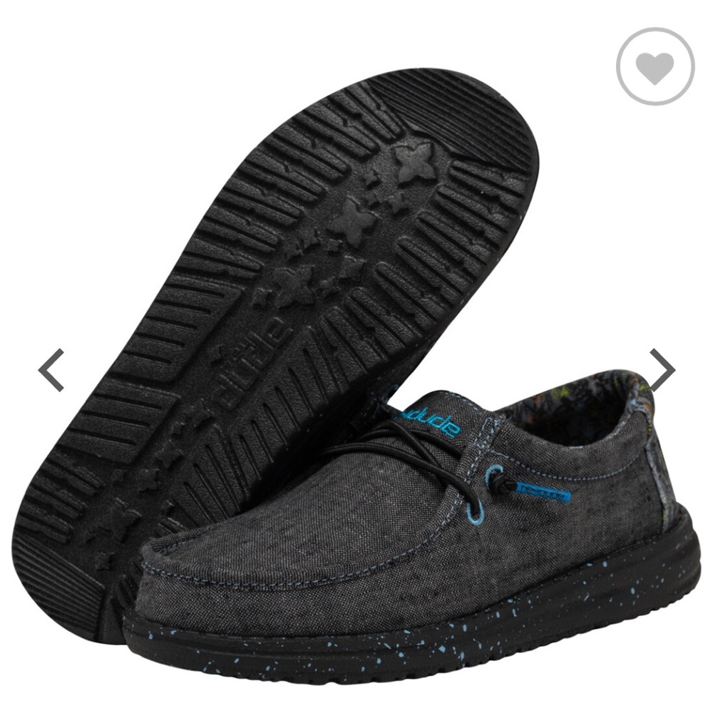 Hey Dude Wally Kids Chambray Slip-On Shoes